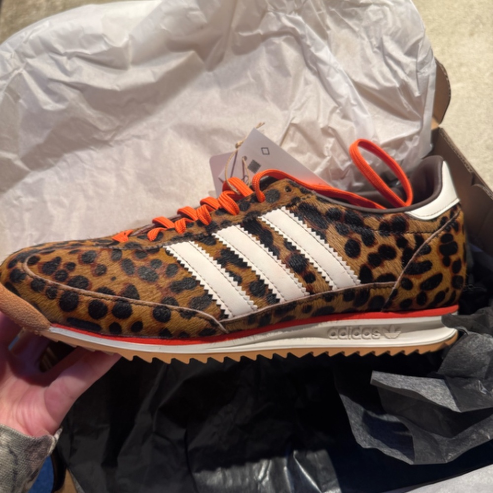 Adidas SL 72 OG Leopard W 7 1/2 Never Worn IN BOX